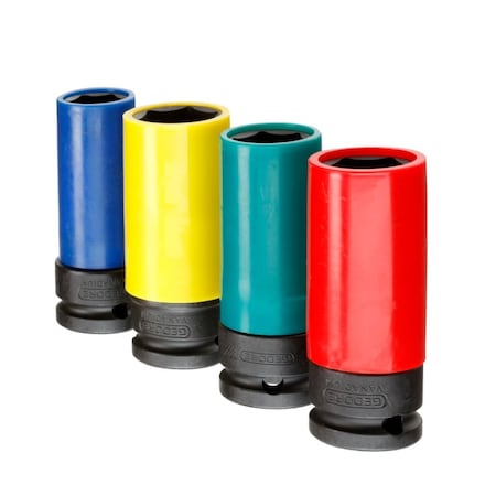 Gedore 1/2" Drive Impact Socket, 4 pcs K 19 LS-004